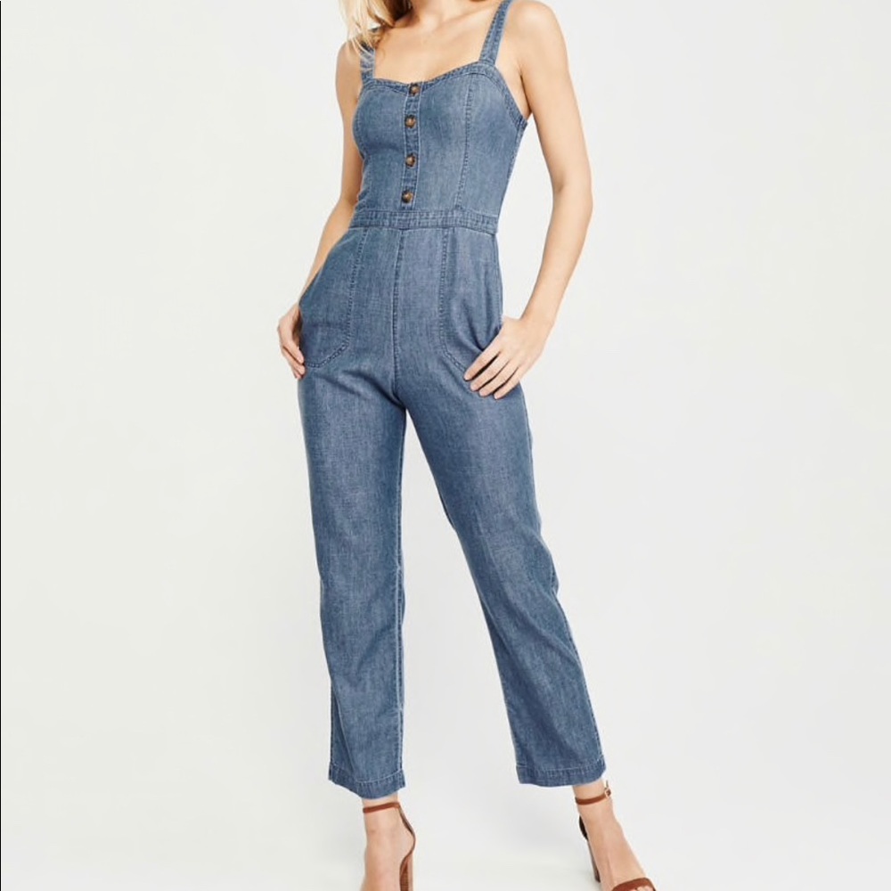 Abercrombie & Fitch Denim Jumpsuit